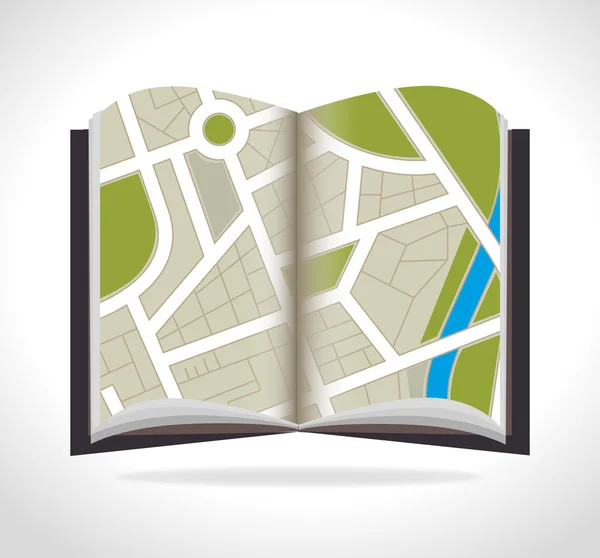GPS карти дизайн . — стоковий вектор