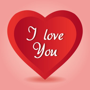 Romantik aşk tasarımı.