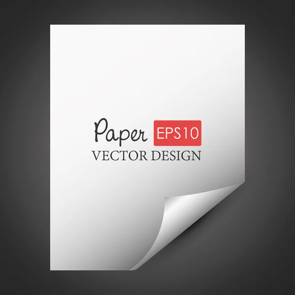 Projeto de folha de papel . —  Vetores de Stock