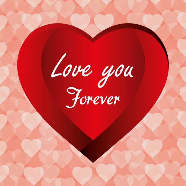 Romantik aşk tasarımı.