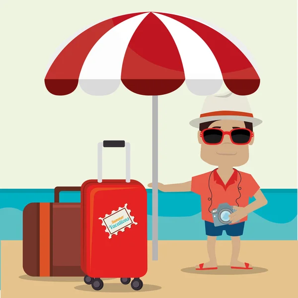 Vacaciones de verano diseño . — Vector de stock