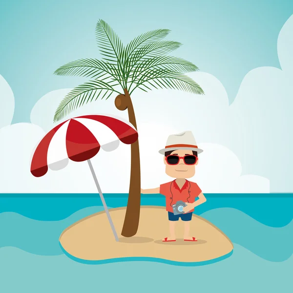 Summer vacations design. — Stock Vector