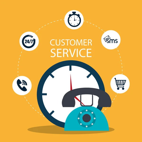 Customer service design. — Stock vektor
