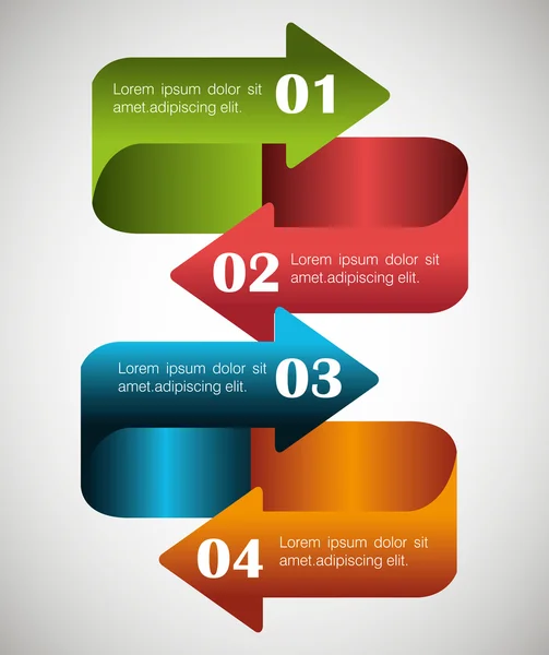 Flechas Diseño infográfico . — Archivo Imágenes Vectoriales