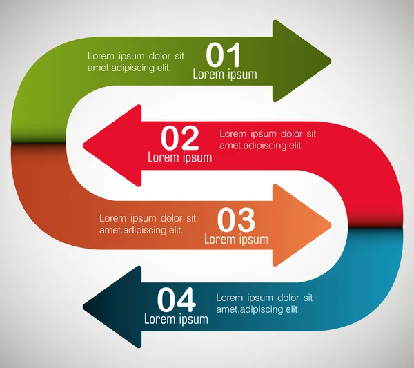 Infografisk utforming av piler . – stockvektor