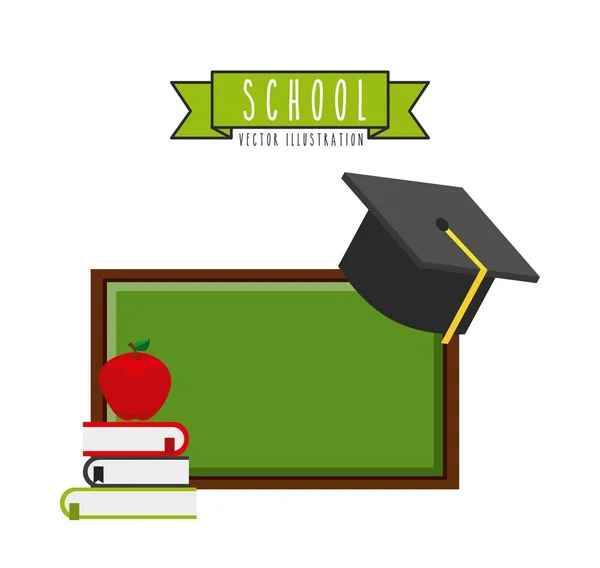 School iconen ontwerp — Stockvector