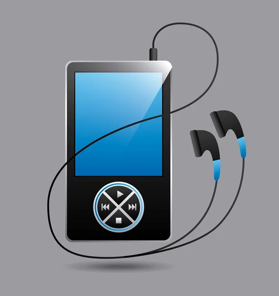 Odtwarzacz muzyki MP3 — Wektor stockowy
