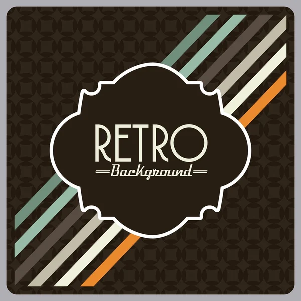 Projeto de fundo retro — Vetor de Stock