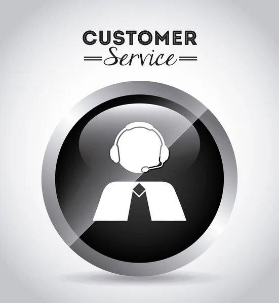 Проектирование обслуживания клиентов — стоковый вектор