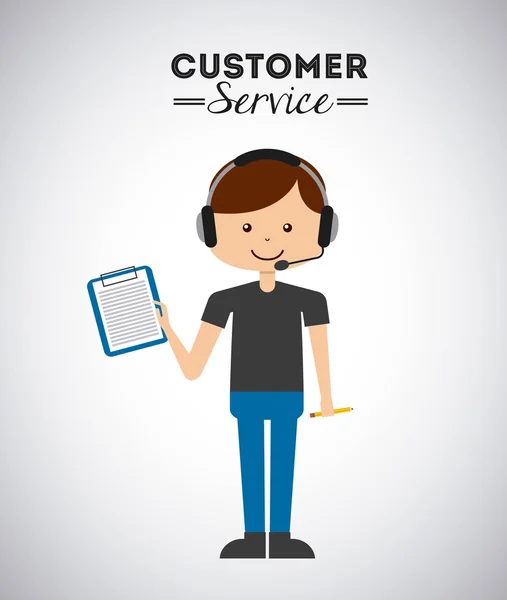 Customer service design — Stock Vector