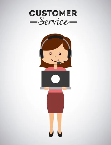 Customer service design — Stock Vector