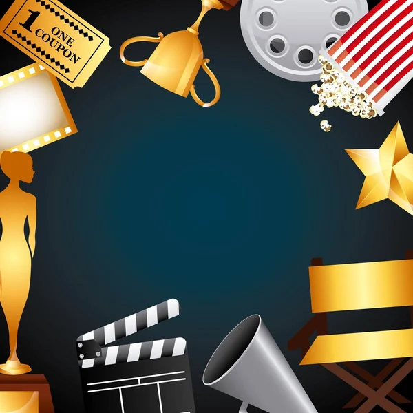 Film award ontwerp — Stockvector