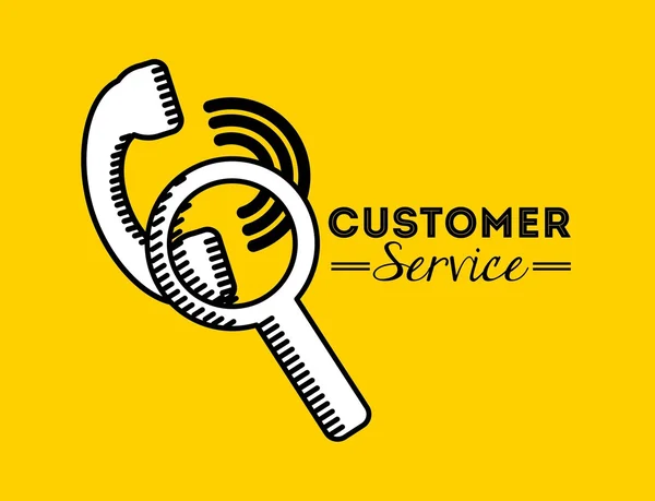 Customer service design — Stock Vector