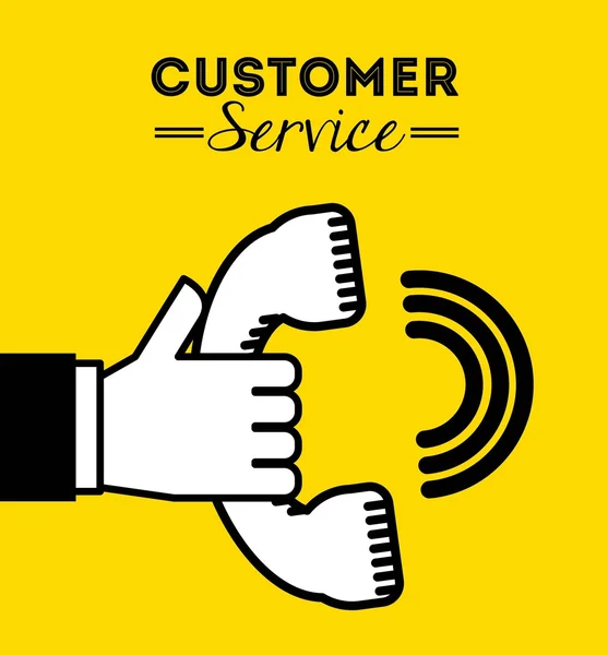 Customer service design — Stock Vector