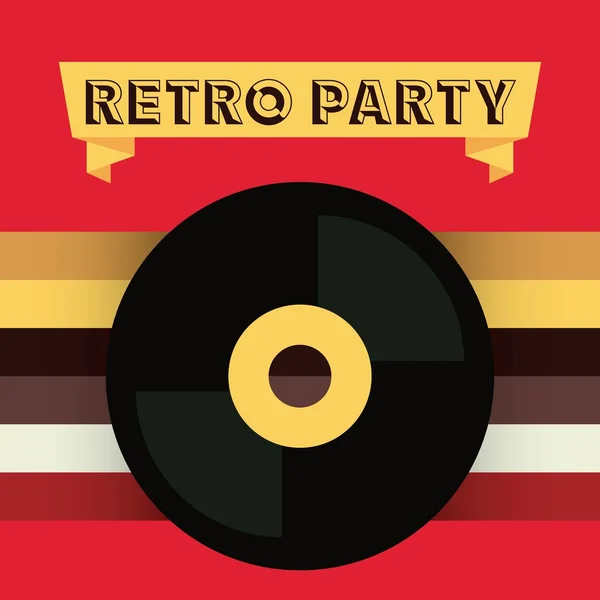 Retro party design — Stock vektor