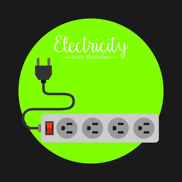 Diseño de concepto eléctrico — Archivo Imágenes Vectoriales