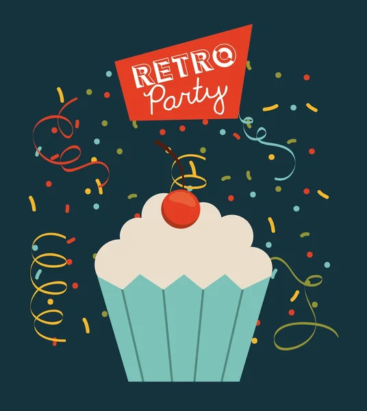 Retro festa — Vetor de Stock