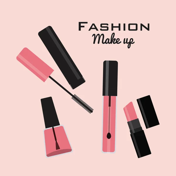 Fashion make-up — Stockvector
