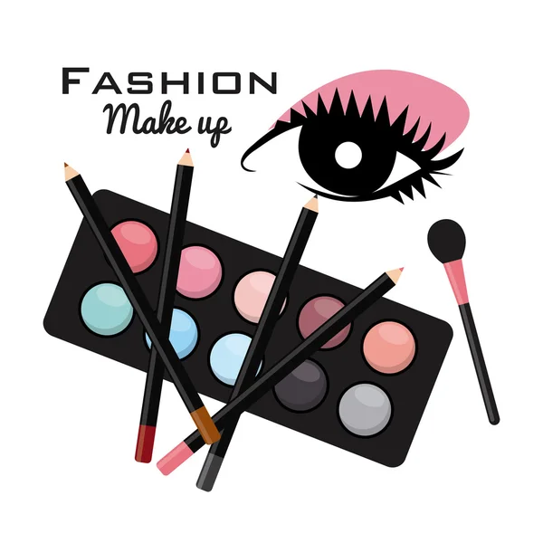 Maquillaje de moda — Vector de stock