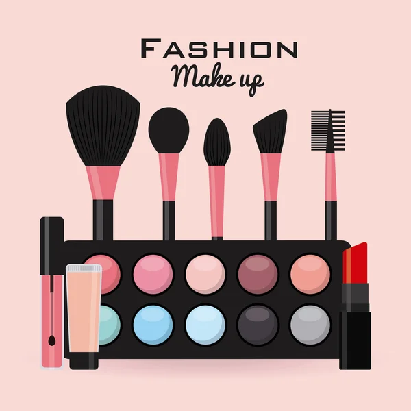 Módní make-upu — Stockový vektor