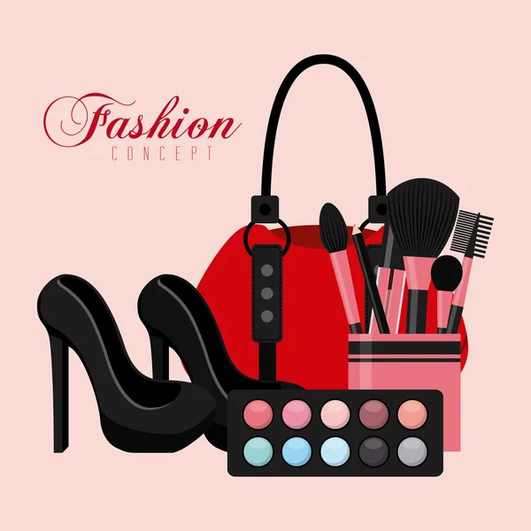 Fashion make up — Stock Vector