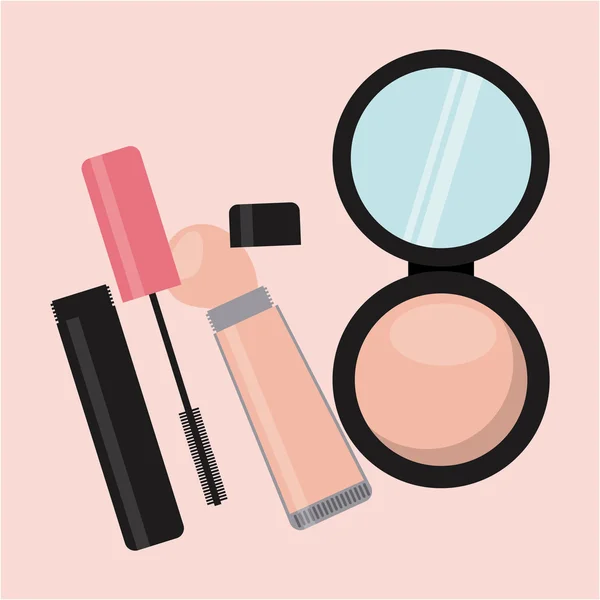 Maquillaje de moda — Vector de stock