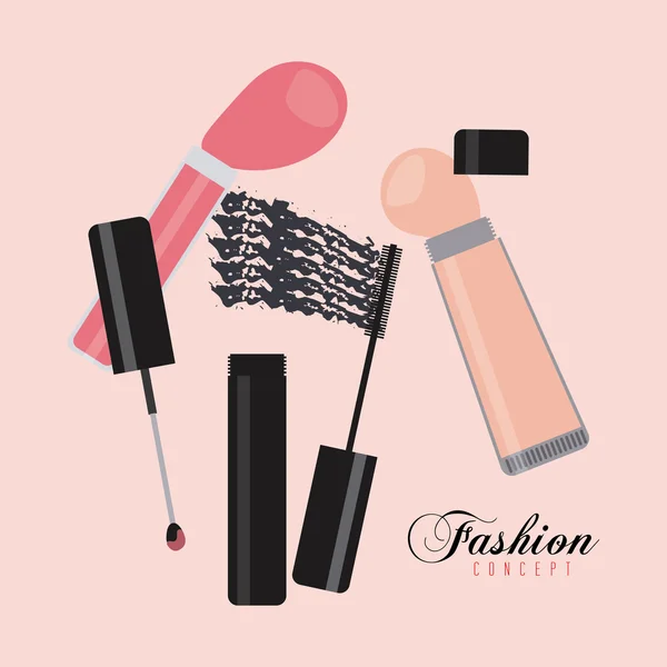 Fashion make up — Stock Vector