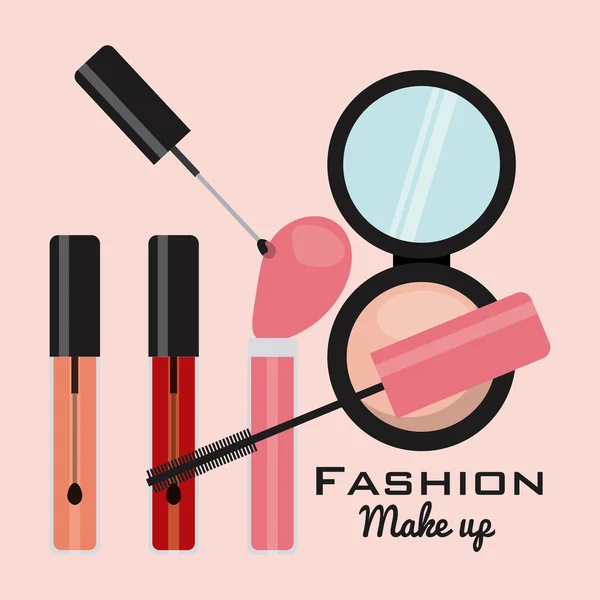 Maquillaje de moda — Vector de stock