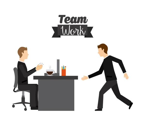 Trabajo en equipo — Vector de stock