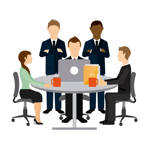 Trabajo en equipo — Vector de stock