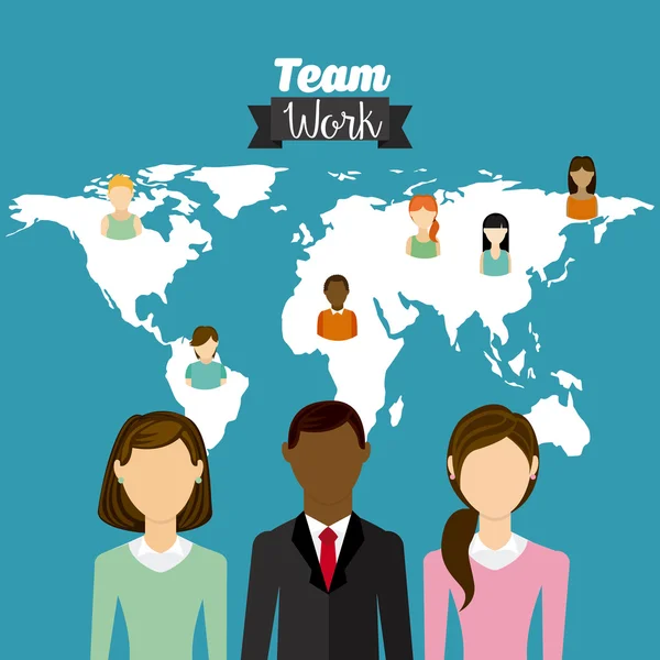 Team work — Stock Vector