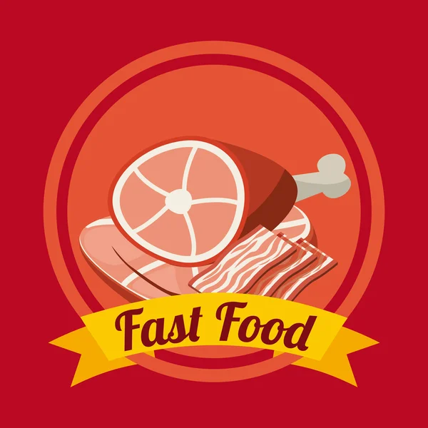 Fast-Food — Vetor de Stock