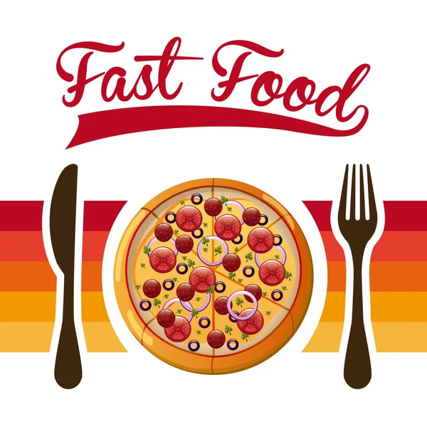 Fast food — Stock Vector