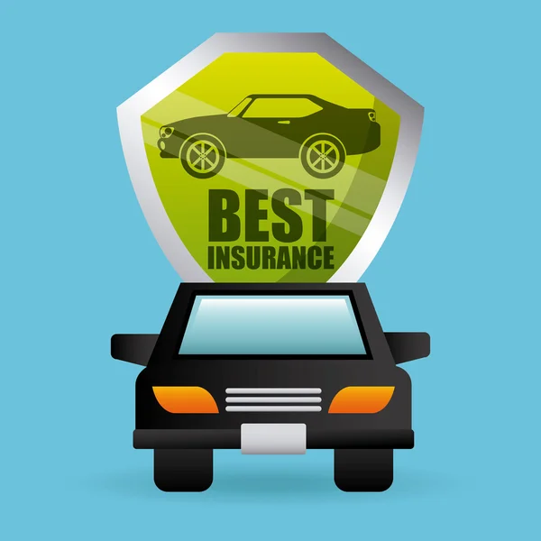Assicurazione auto — Vettoriale Stock