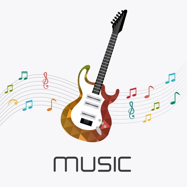 Música diseño digital . — Vector de stock