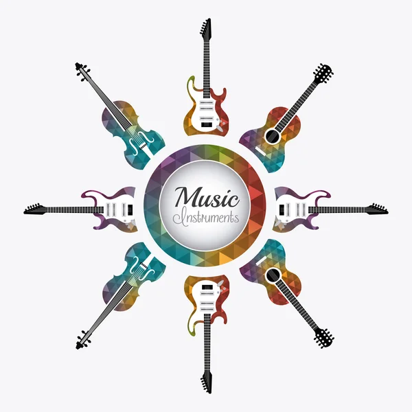 Música diseño digital . — Vector de stock