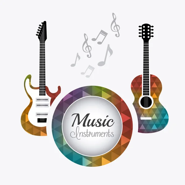 Música design digital . — Vetor de Stock