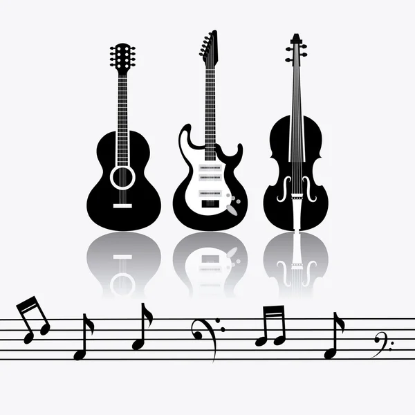 Música diseño digital . — Vector de stock