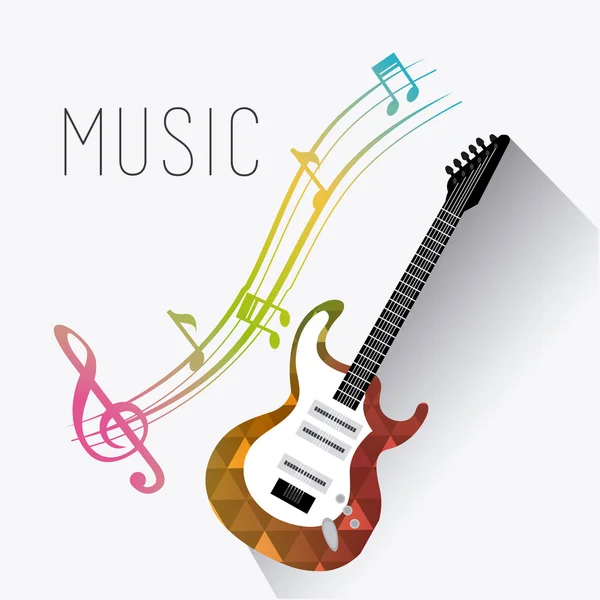 Música diseño digital . — Vector de stock