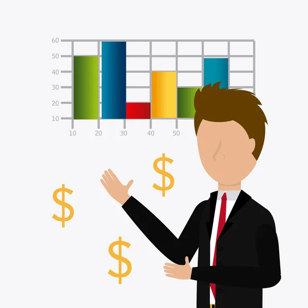 Design de lucro de negócios —  Vetores de Stock