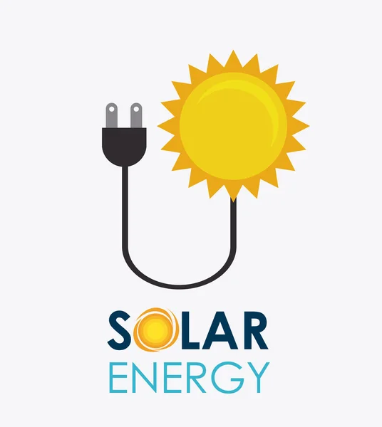 Diseño de energía solar . — Vector de stock