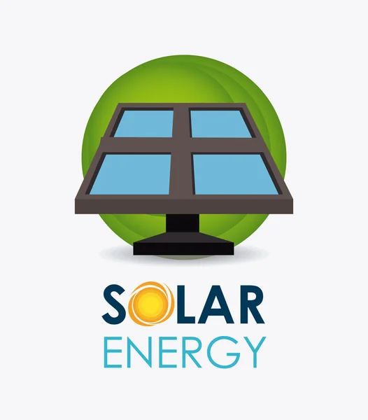 Progettazione energia solare . — Vettoriale Stock