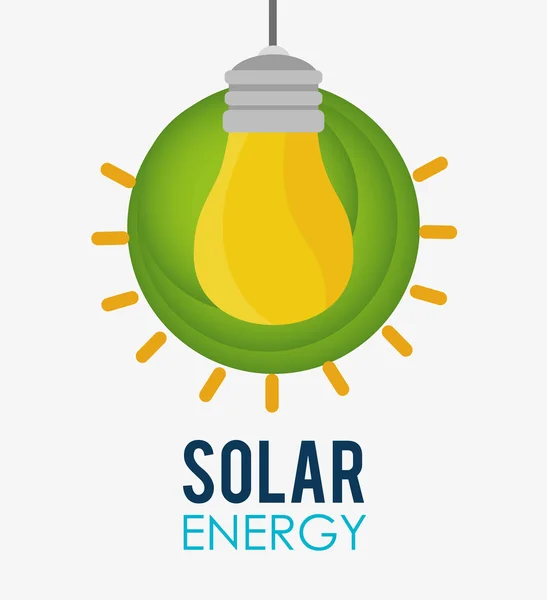 Diseño de energía solar . — Vector de stock