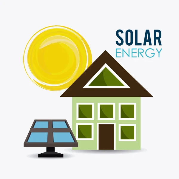 Energii słonecznej projekt. — Wektor stockowy