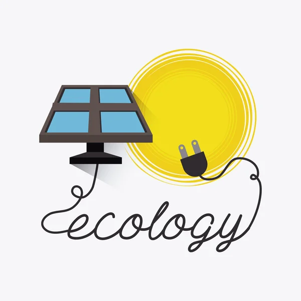 Diseño de energía solar . — Vector de stock