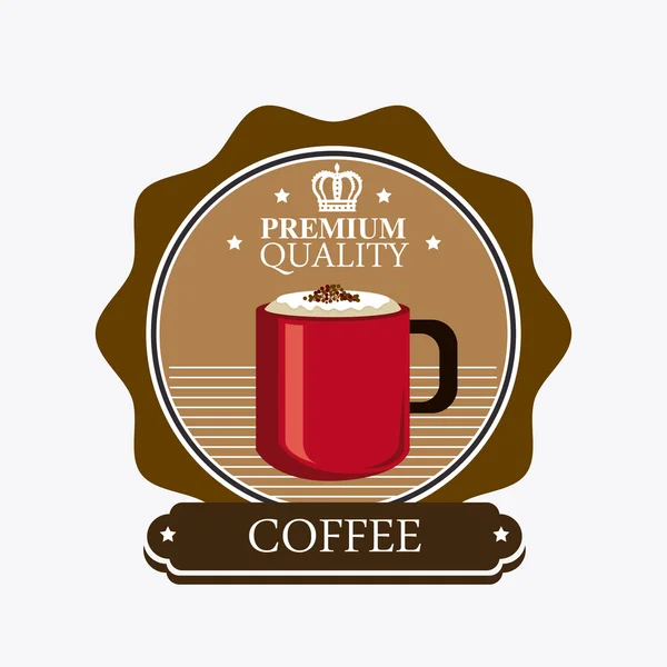 Diseño de bebida de café . — Vector de stock