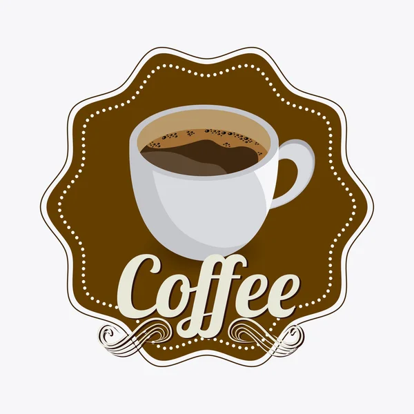 Diseño de bebida de café . — Vector de stock