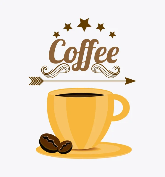 Diseño de bebida de café . — Vector de stock