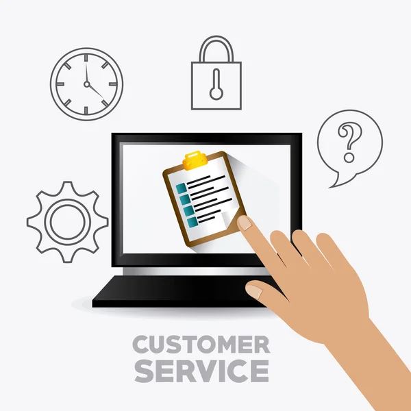 Customer service design. — Stock vektor