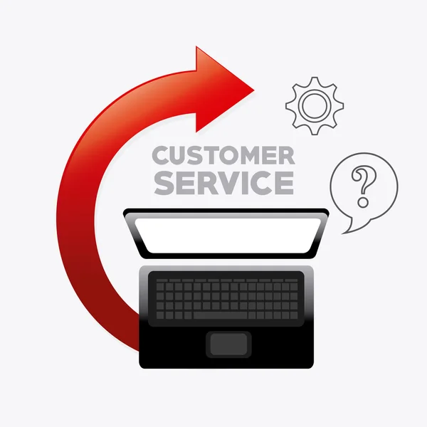 Customer service design. — Stock Vector